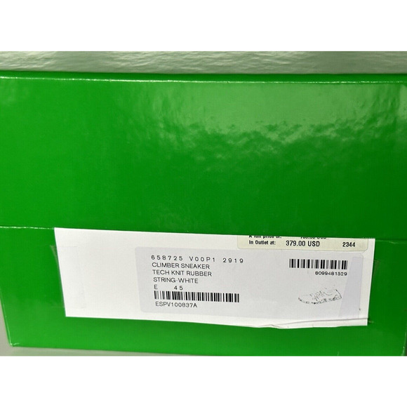 Bottega Veneta Tech Knit Rubber White Climber Sneakers 12 US 658725 IT NIB $750 main image 5